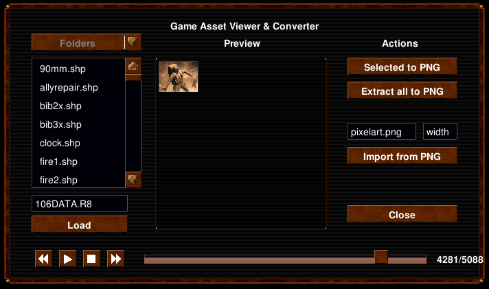 Found him :) and yes this loads the DATA.R8 via the OpenRA.FileFormats without any conversion steps and it works with Patch 1.06 game files, too.